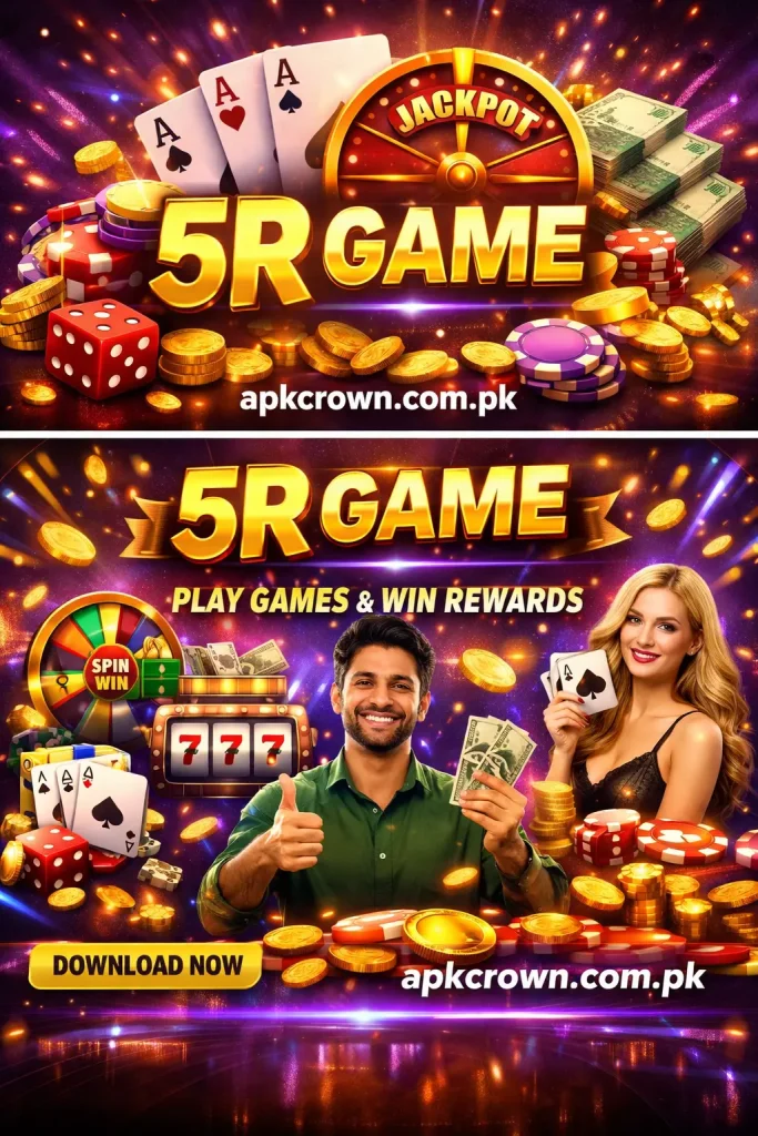 5R Game promotional offer screen with recharge bonus and reward details