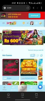 CCN9 Game Mobile App Homepage – APK Download Button, Rs 600 Referral Bonus Banner and Hot Games Section