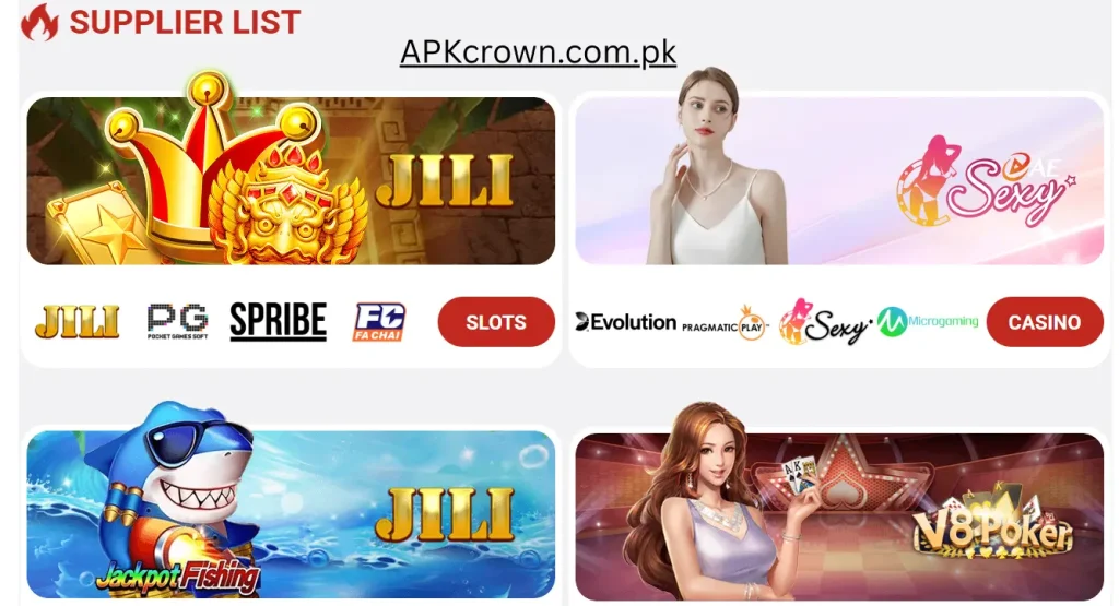 5555Bet Supplier List – JILI Slots, Casino, Fish Games, V8 Poker