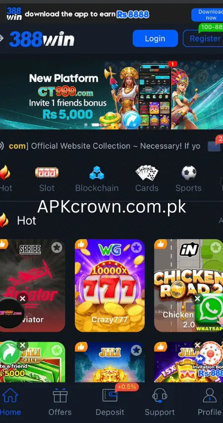 388 Win Game App Screenshot – Slot, Cards, Sports and Hot Games