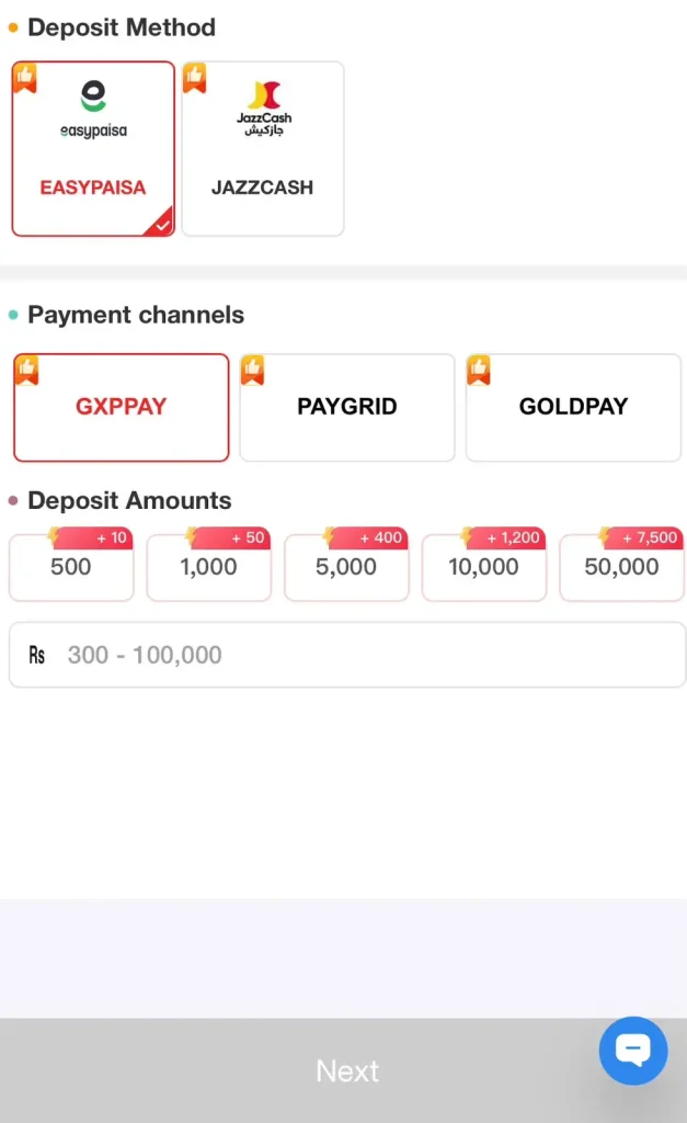 PKRAH Game deposit methods using JazzCash Easypaisa GXPPAY PayGrid and GoldPay